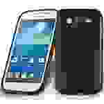 Cadorabo Schutzhülle für Samsung Galaxy GRAND 3 Hülle in Schwarz Handyhülle Case TPU Silikon Etui