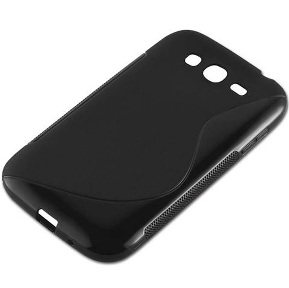 Cadorabo Schutzhülle für Samsung Galaxy GRAND 3 Hülle in Schwarz Handyhülle Case TPU Silikon Etui