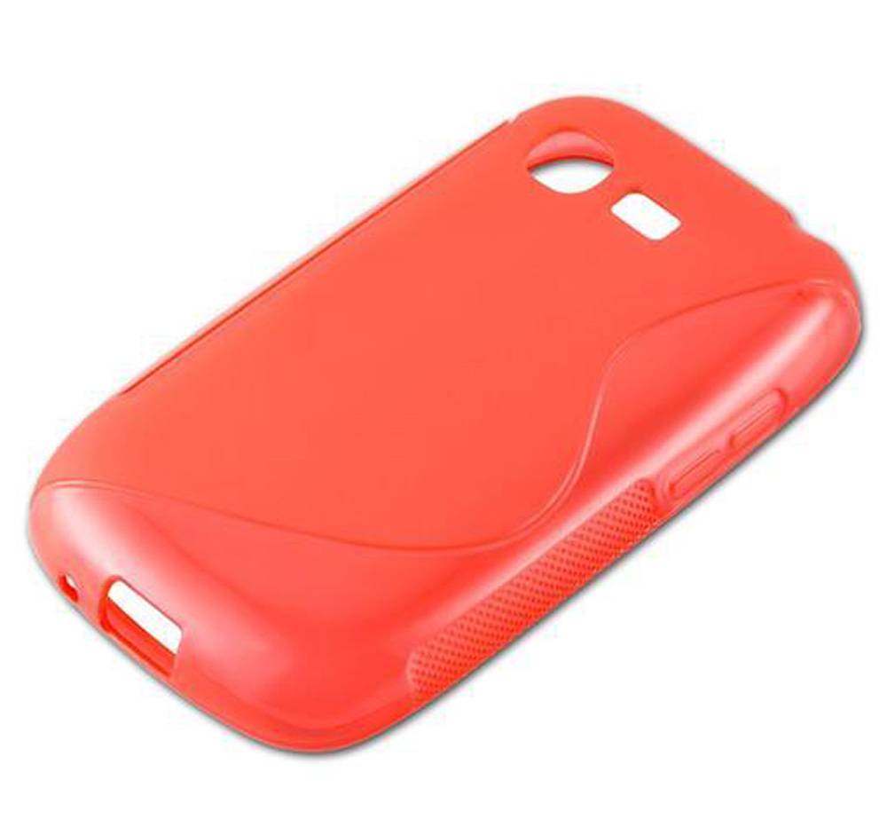 Cadorabo Schutzhülle für Samsung Galaxy POCKET Hülle in Rot Handyhülle Case TPU Silikon Etui