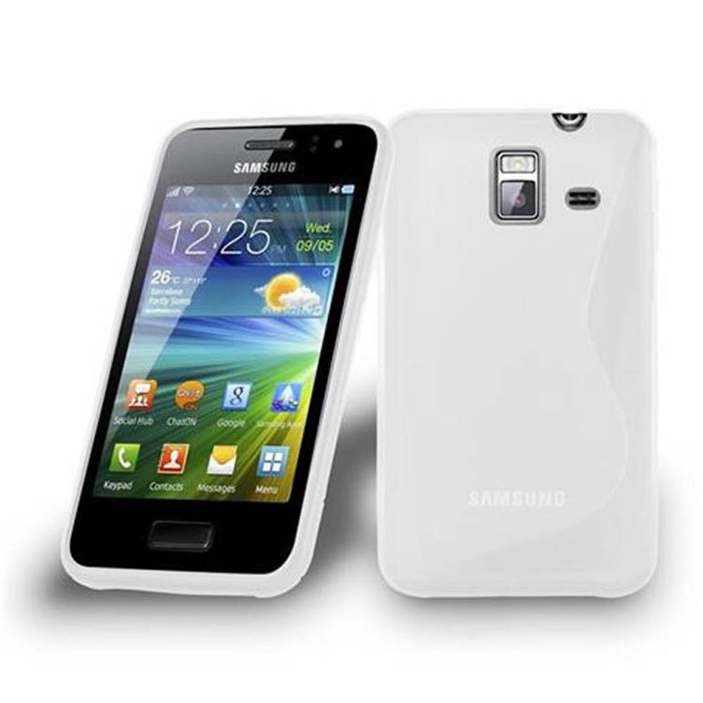 Cadorabo Schutzhülle für Samsung Galaxy WAVE Y Hülle in Transparent Handyhülle Case TPU Silikon Etui