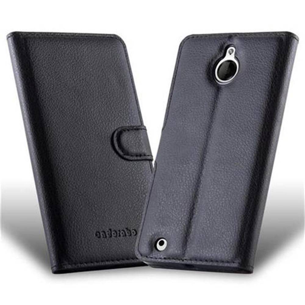 Cadorabo Hülle für Nokia Lumia 850 Schutz Hülle in Schwarz Handyhülle Etui Case Cover Magnetverschluss