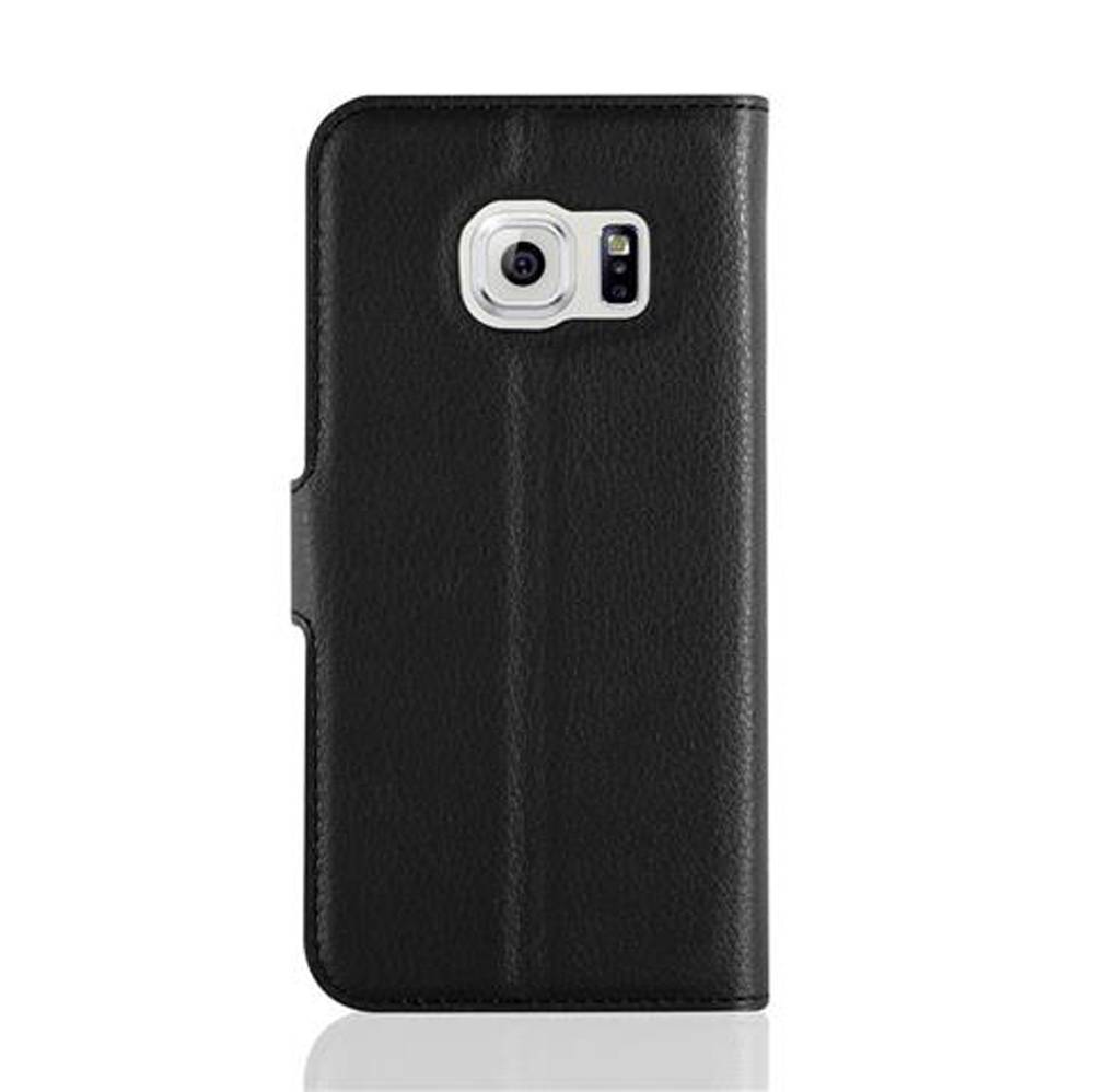 Cadorabo Hülle für Samsung Galaxy S7 Schutz Hülle in Schwarz Handyhülle Etui Case Cover Magnetverschluss
