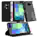 Cadorabo Hülle für Samsung Galaxy A5 2016 Schutz Hülle in Schwarz Handyhülle Etui Case Cover Magnetverschluss