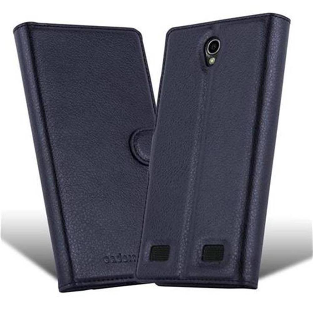 Cadorabo Hülle für ZTE Zmax 2 Schutz Hülle in Schwarz Handyhülle Etui Case Cover Magnetverschluss