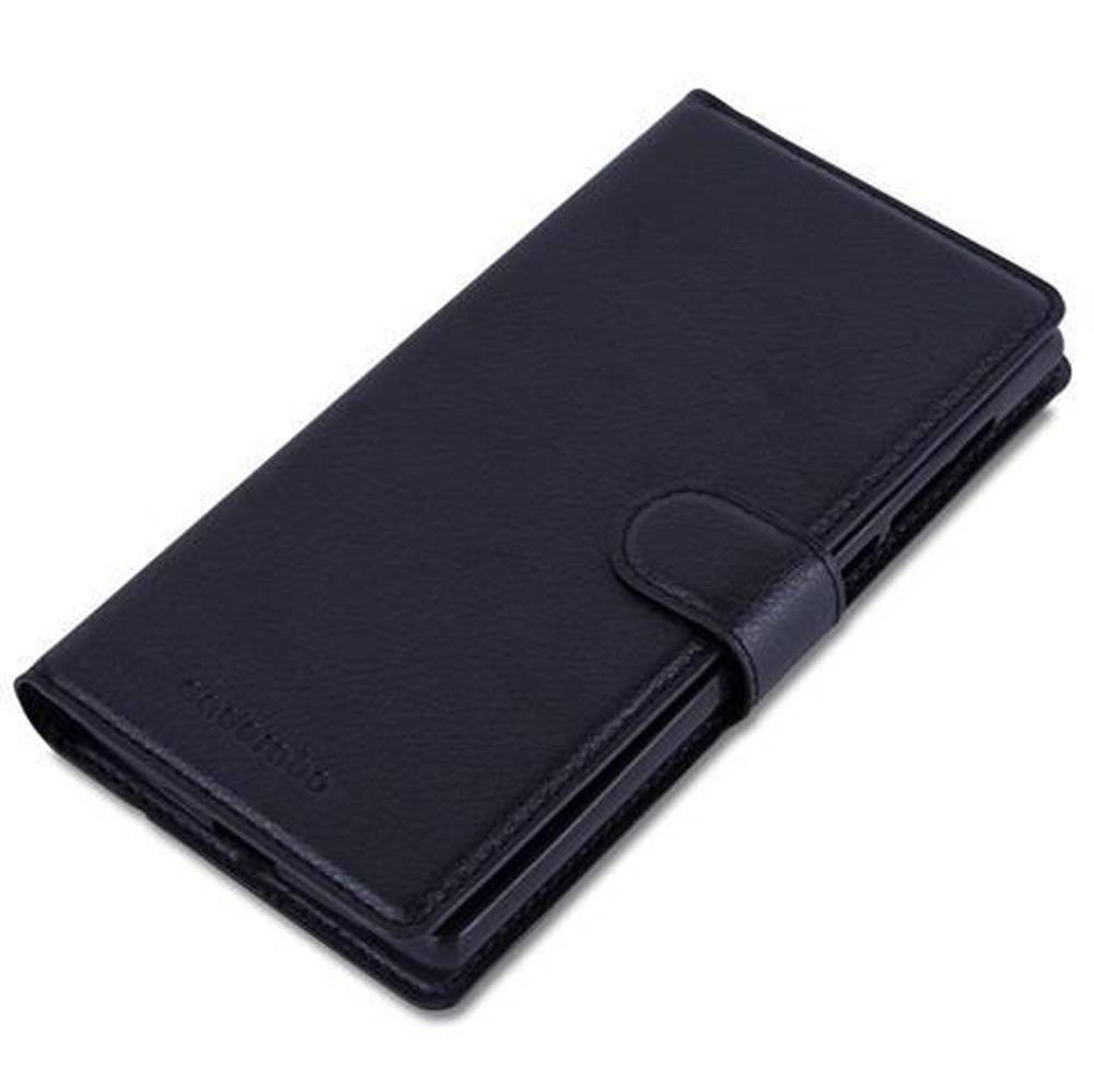 Cadorabo Hülle für ZTE Zmax 2 Schutz Hülle in Schwarz Handyhülle Etui Case Cover Magnetverschluss