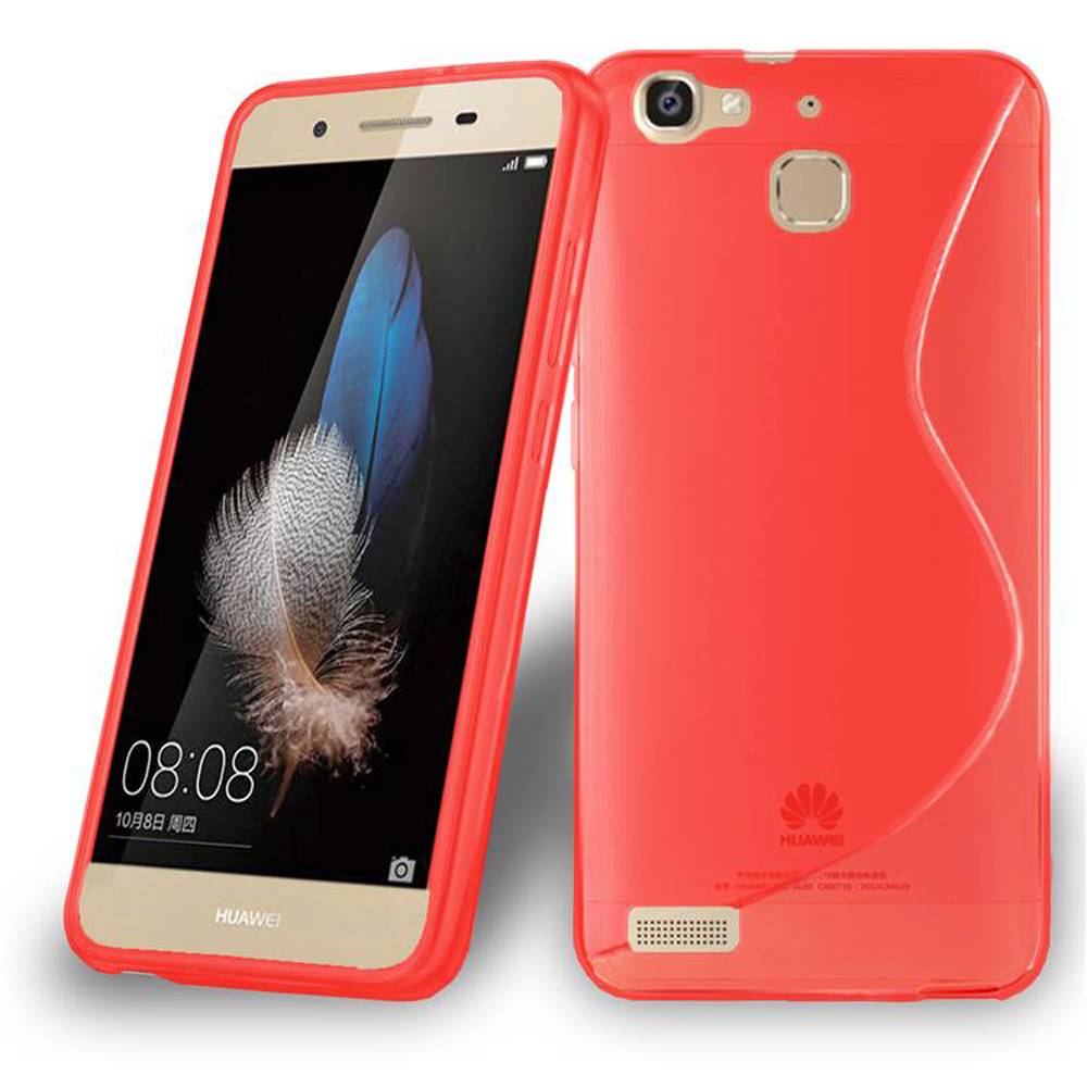 Cadorabo Schutzhülle für Huawei G8 MINI / Enjoy 5S Hülle in Rot Handyhülle Case TPU Silikon Etui