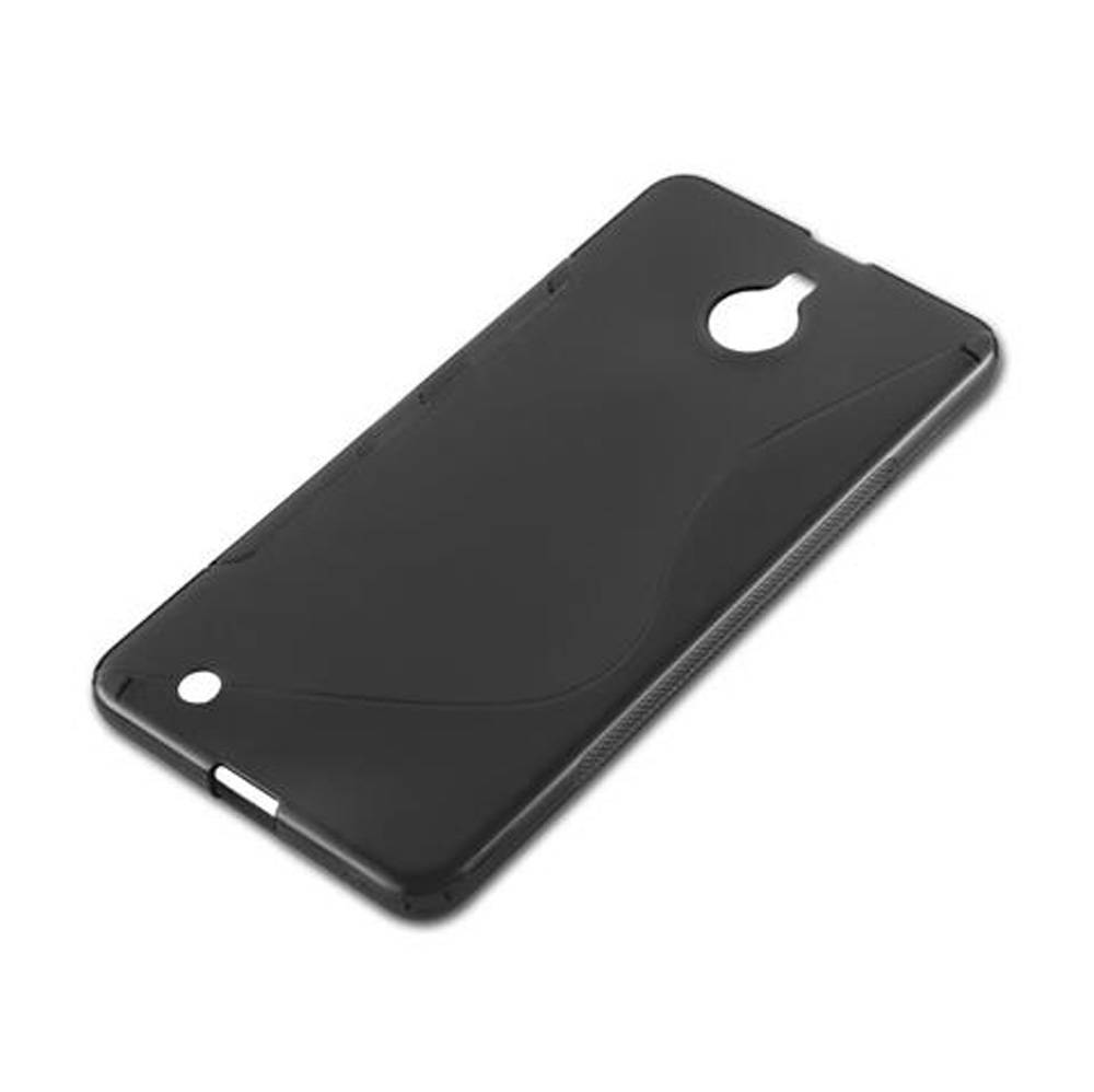 Cadorabo Schutzhülle für Nokia Lumia 850 Hülle in Schwarz Handyhülle Case TPU Silikon Etui