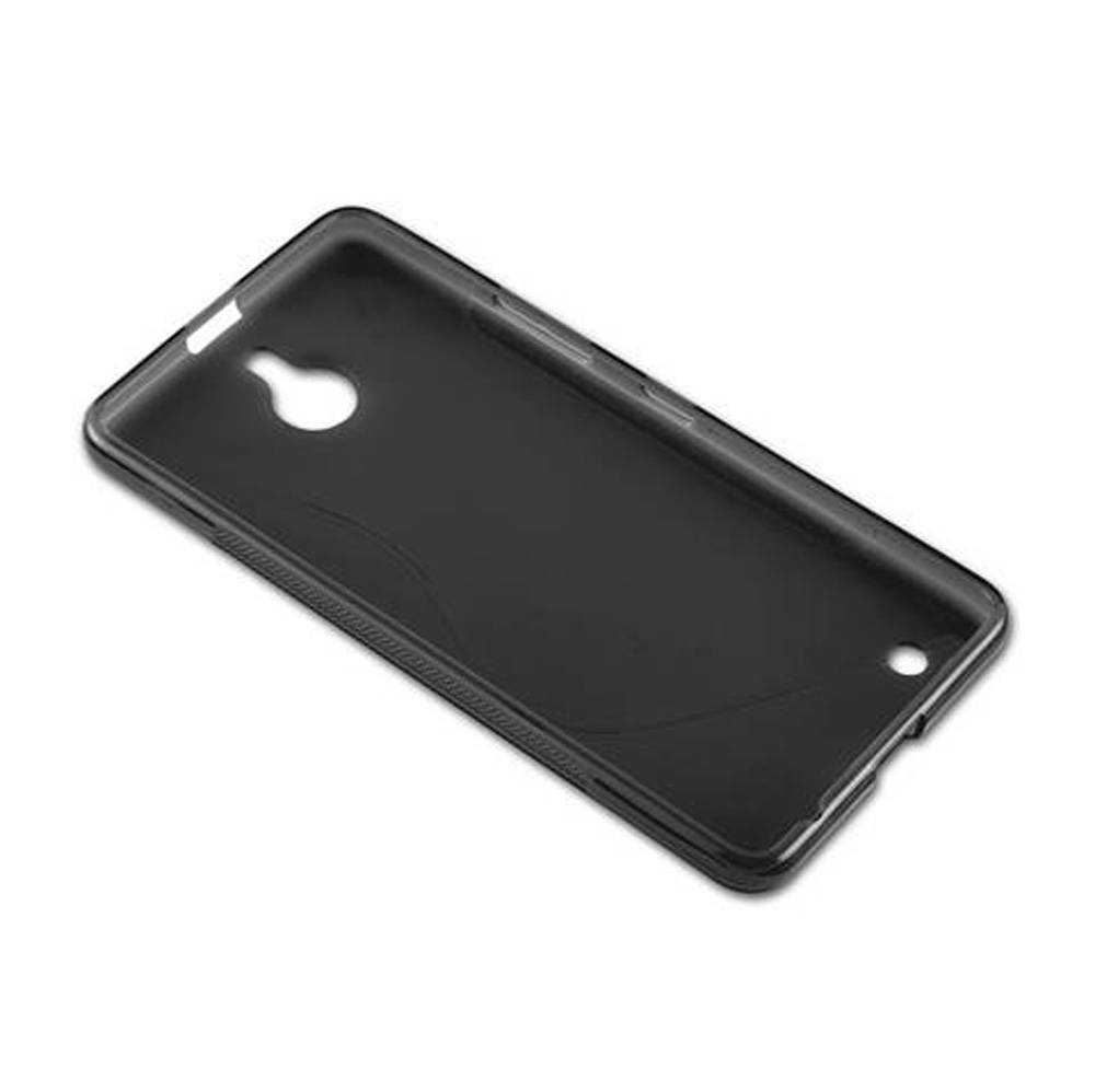 Cadorabo Schutzhülle für Nokia Lumia 850 Hülle in Schwarz Handyhülle Case TPU Silikon Etui