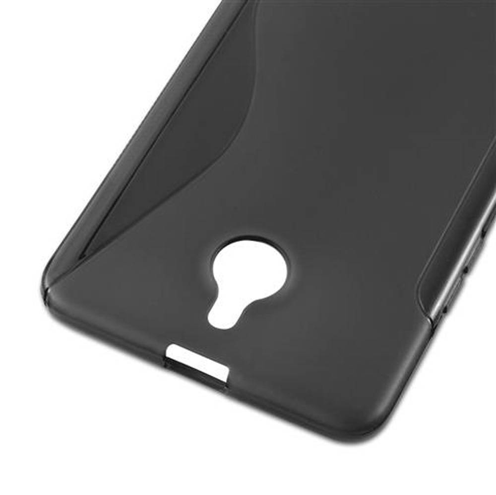 Cadorabo Schutzhülle für Nokia Lumia 850 Hülle in Schwarz Handyhülle Case TPU Silikon Etui