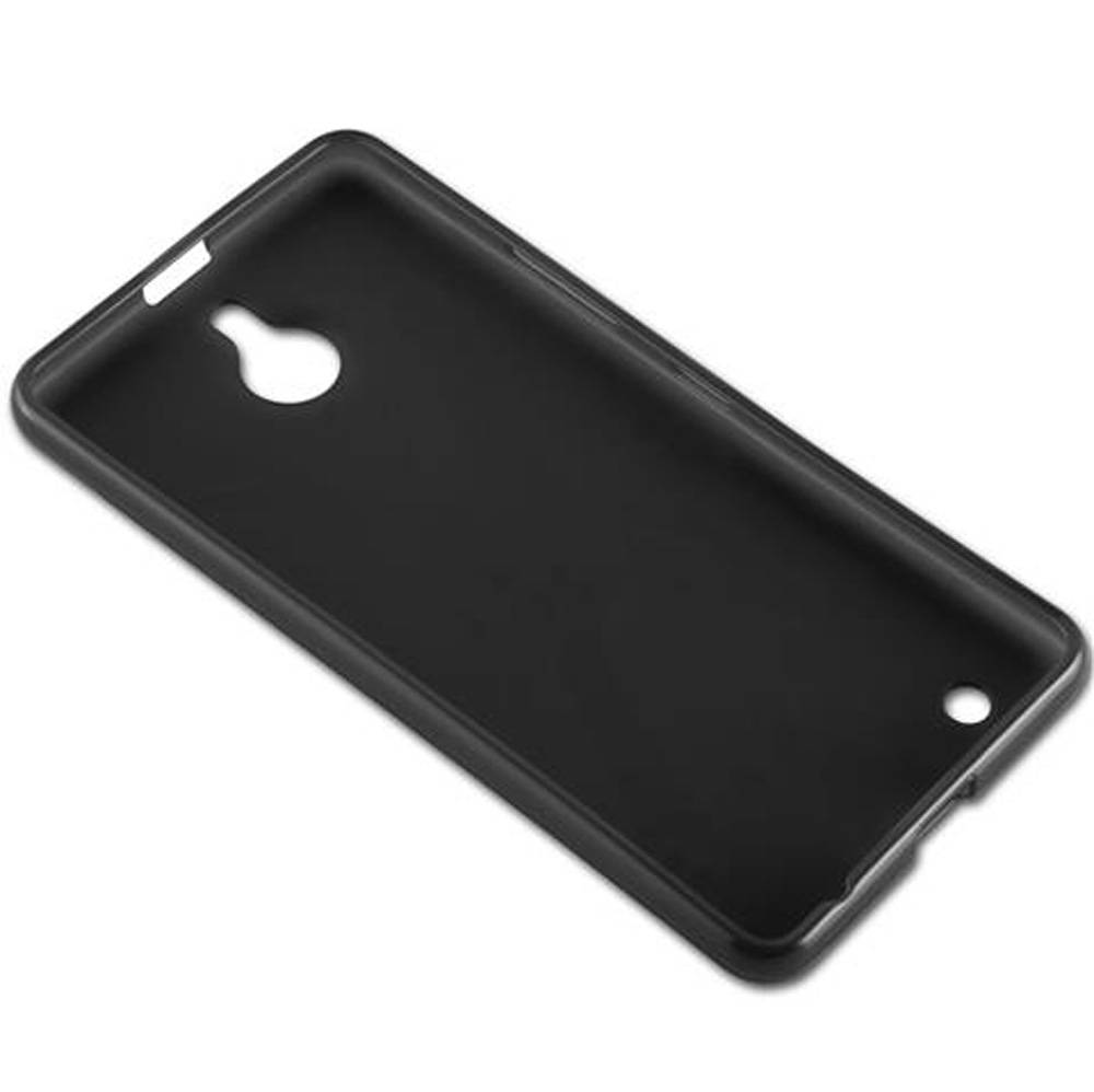 Cadorabo Handyhülle für Nokia Lumia 850 in Schwarz Hülle Schutzhülle TPU Silikon Backcover Case