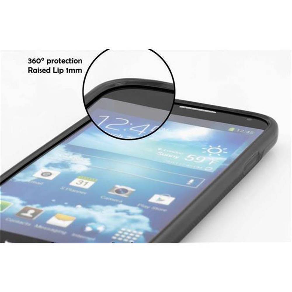 Cadorabo Handyhülle für Nokia Lumia 850 in Schwarz Hülle Schutzhülle TPU Silikon Backcover Case