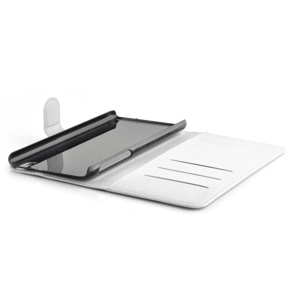 Cadorabo Hülle für HTC Desire 816 Schutz Hülle in Weiß Handyhülle Etui Case Cover Magnetverschluss