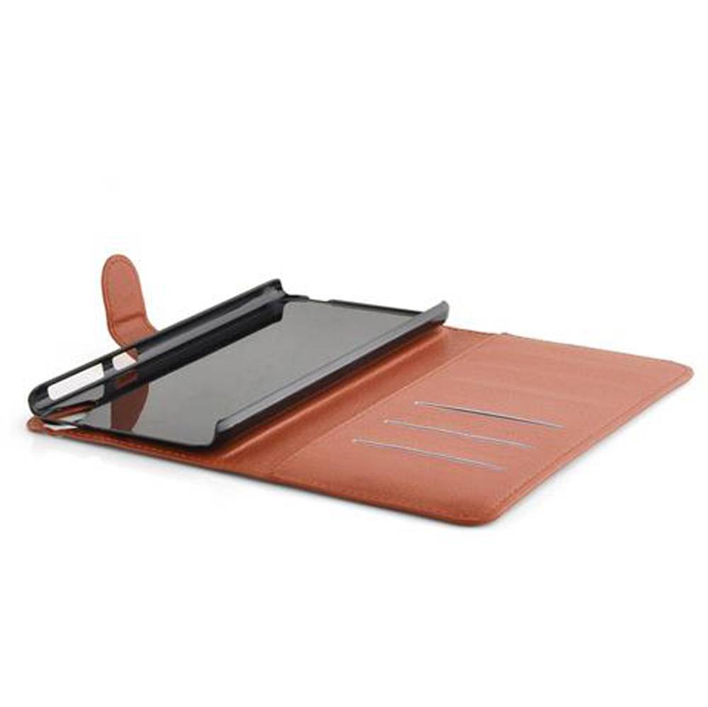 Cadorabo Hülle für HTC Desire 820 Schutz Hülle in Braun Handyhülle Etui Case Cover Magnetverschluss