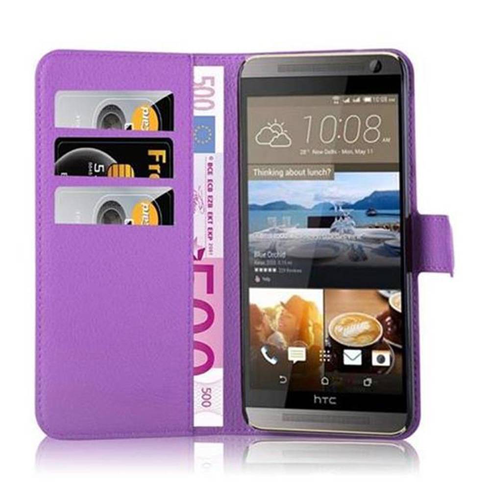 Cadorabo Hülle für HTC ONE E9 PLUS Schutz Hülle in Lila Handyhülle Etui Case Cover Magnetverschluss