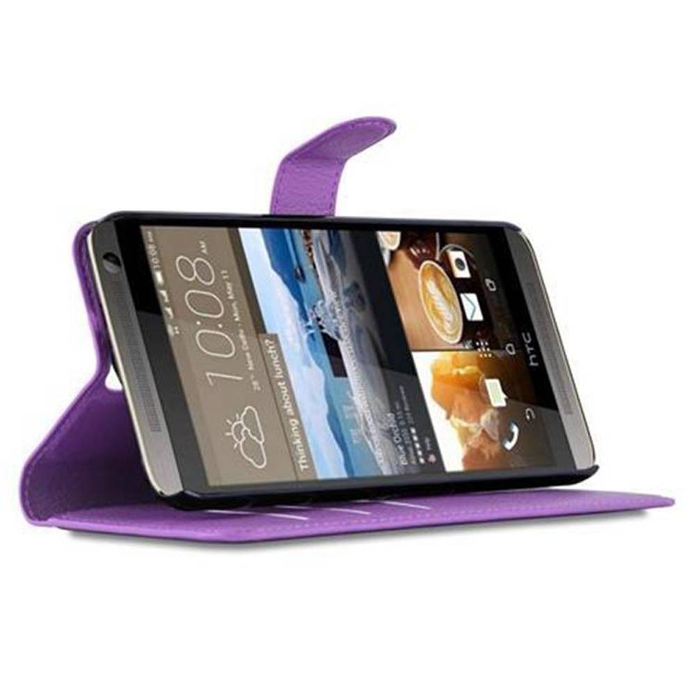 Cadorabo Hülle für HTC ONE E9 PLUS Schutz Hülle in Lila Handyhülle Etui Case Cover Magnetverschluss