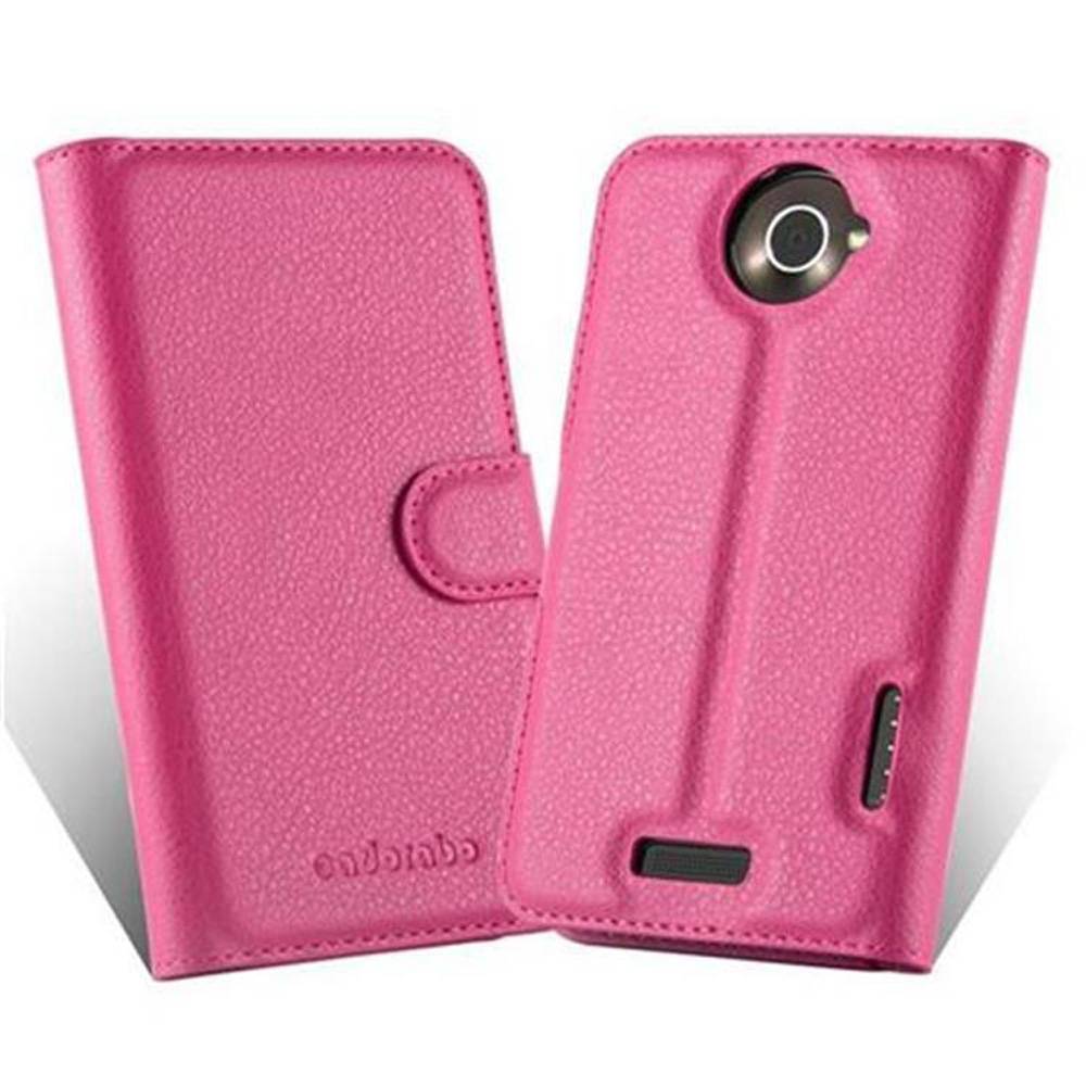 Cadorabo Hülle für HTC ONE X / X+ Schutz Hülle in Pink Handyhülle Etui Case Cover Magnetverschluss