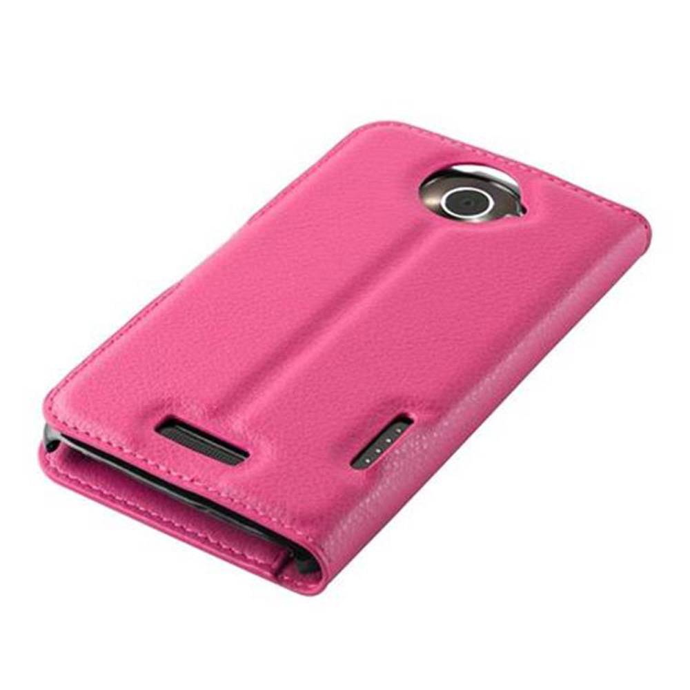 Cadorabo Hülle für HTC ONE X / X+ Schutz Hülle in Pink Handyhülle Etui Case Cover Magnetverschluss