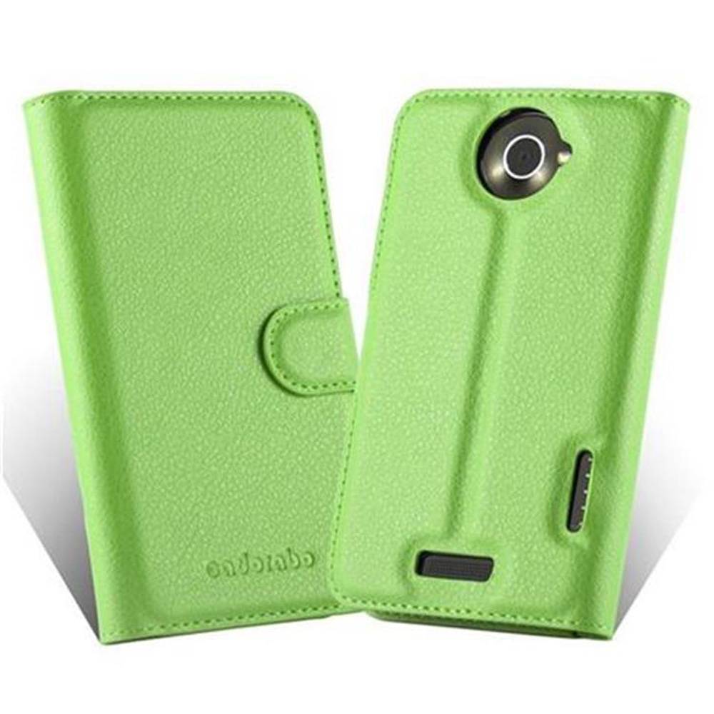Cadorabo Hülle für HTC ONE X / X+ Schutz Hülle in Grün Handyhülle Etui Case Cover Magnetverschluss