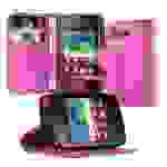 Cadorabo Hülle für Samsung Galaxy POCKET 2 Schutz Hülle in Pink Handyhülle Etui Case Cover Magnetverschluss