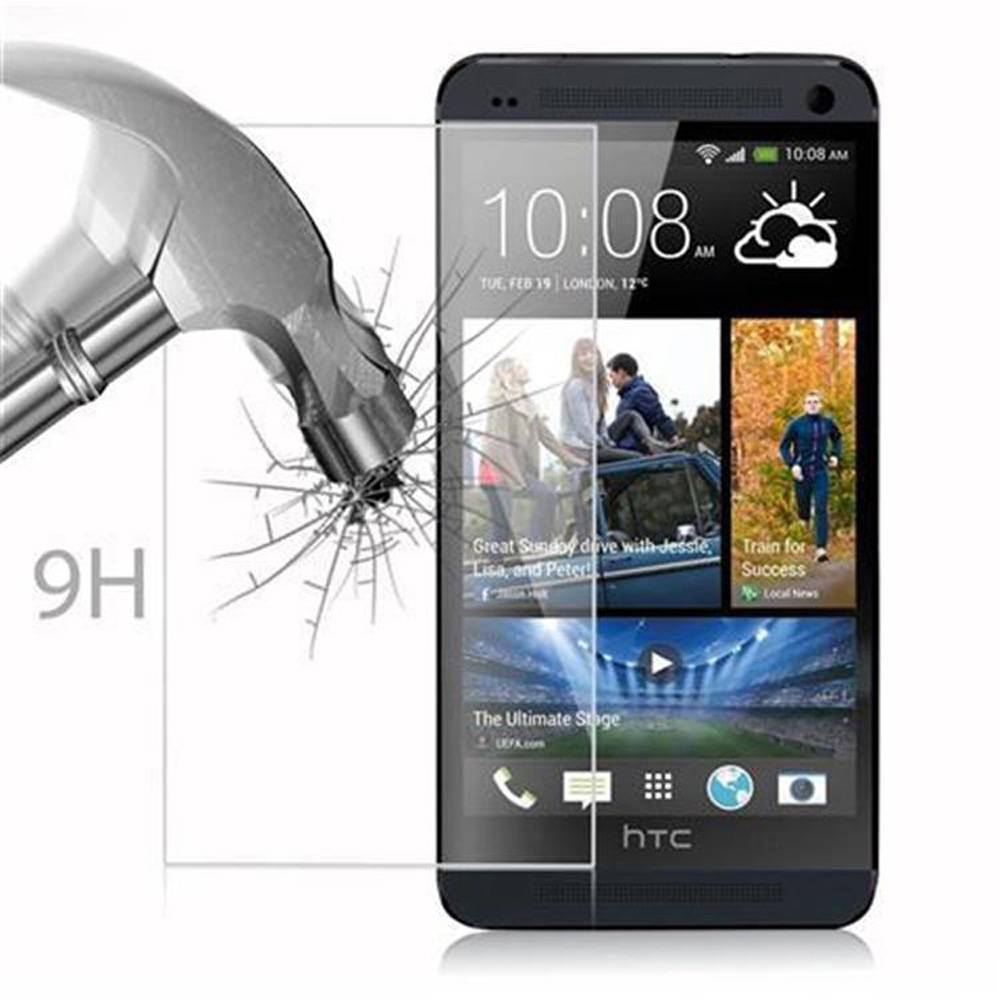 Cadorabo Panzer Folie für HTC ONE E8 Schutzfolie in Transparent Gehärtetes Tempered Display-Schutzglas