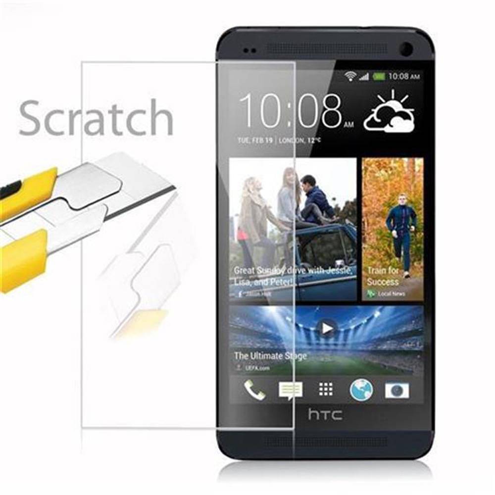 Cadorabo Panzer Folie für HTC ONE E8 Schutzfolie in Transparent Gehärtetes Tempered Display-Schutzglas
