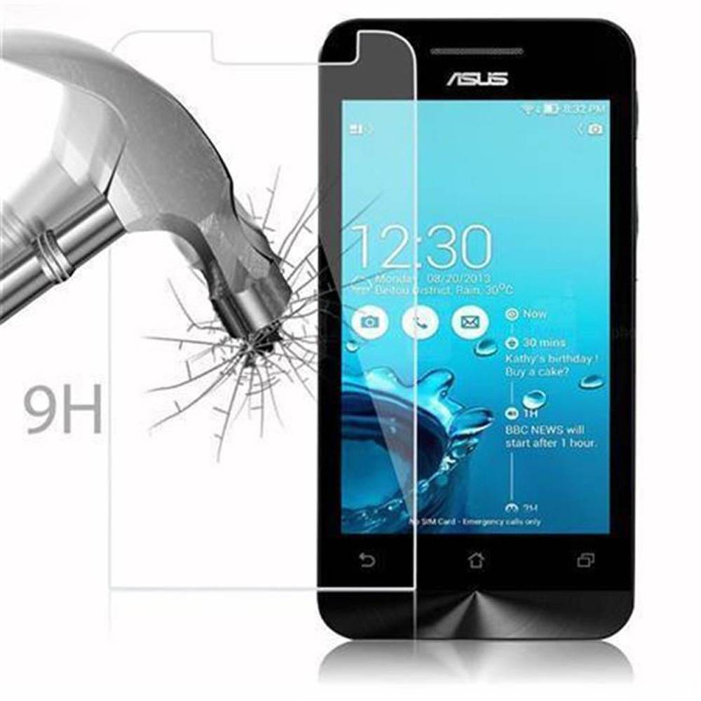 Cadorabo Panzer Folie für Asus ZenFone 4 2014 Schutzfolie in Transparent Gehärtetes Tempered Display-Schutzglas
