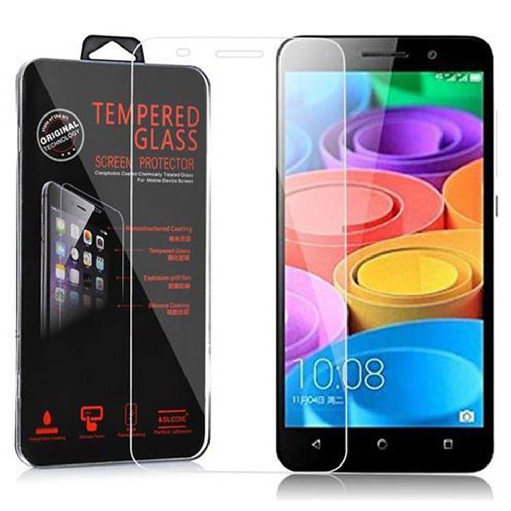 Cadorabo Panzer Folie für Honor 4X Schutzfolie in Transparent Gehärtetes Tempered Display-Schutzglas