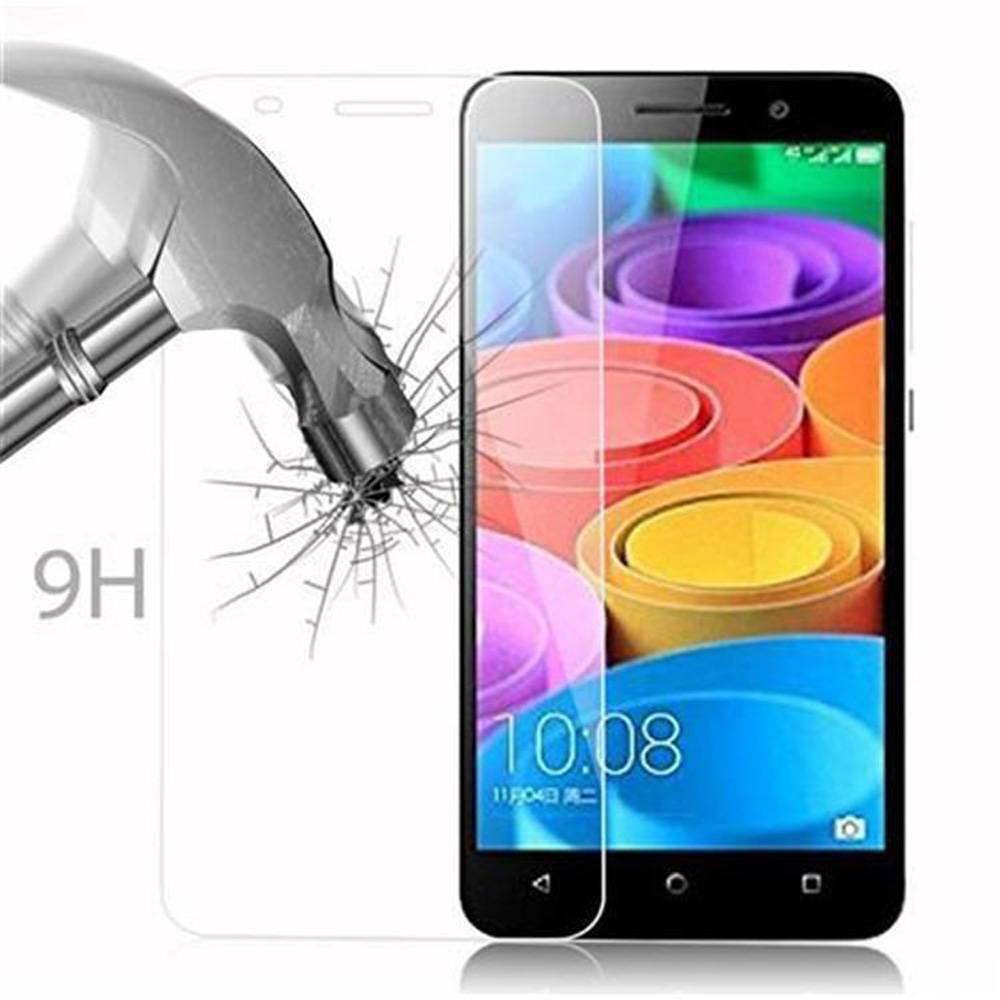 Cadorabo Panzer Folie für Honor 4X Schutzfolie in Transparent Gehärtetes Tempered Display-Schutzglas