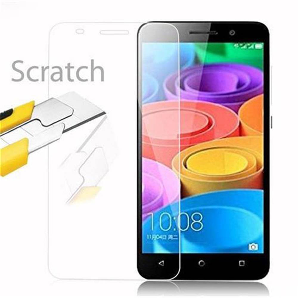 Cadorabo Panzer Folie für Honor 4X Schutzfolie in Transparent Gehärtetes Tempered Display-Schutzglas