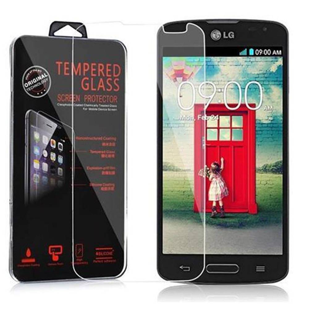 Cadorabo Panzer Folie für LG F70 Schutzfolie in Transparent Gehärtetes Tempered Display-Schutzglas