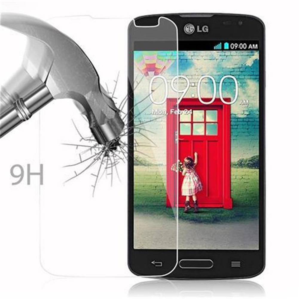 Cadorabo Panzer Folie für LG F70 Schutzfolie in Transparent Gehärtetes Tempered Display-Schutzglas