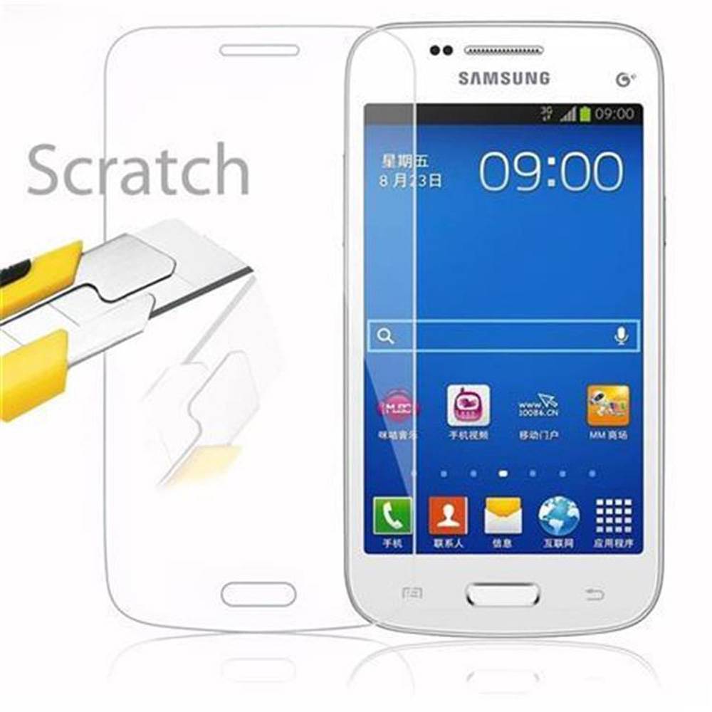 Cadorabo Panzer Folie für Samsung Galaxy TREND 3 Schutzfolie in Transparent Gehärtetes Tempered Display-Schutzglas