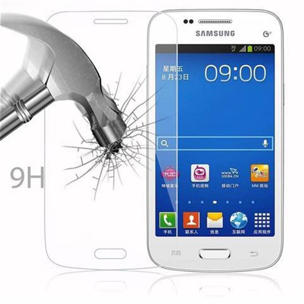 Cadorabo Panzer Folie für Samsung Galaxy TREND 3 Schutzfolie in Transparent Gehärtetes Tempered Display-Schutzglas