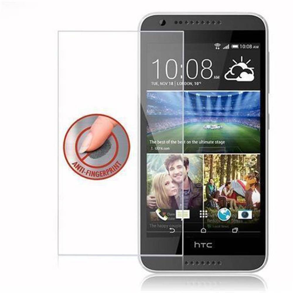 Cadorabo Panzer Folie für HTC Desire 620 Schutzfolie in Transparent Gehärtetes Tempered Display-Schutzglas