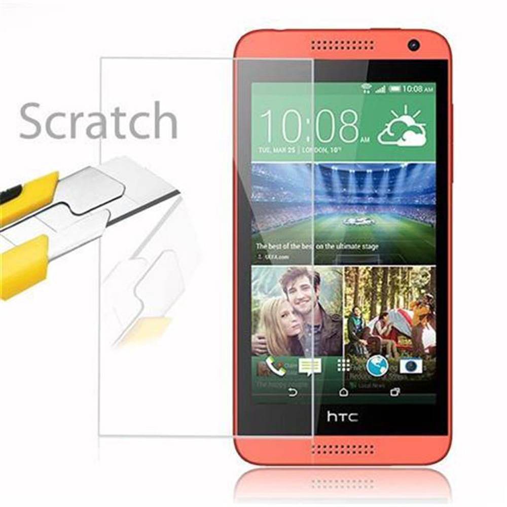 Cadorabo Panzer Folie für HTC Desire 610 Schutzfolie in Transparent Gehärtetes Tempered Display-Schutzglas