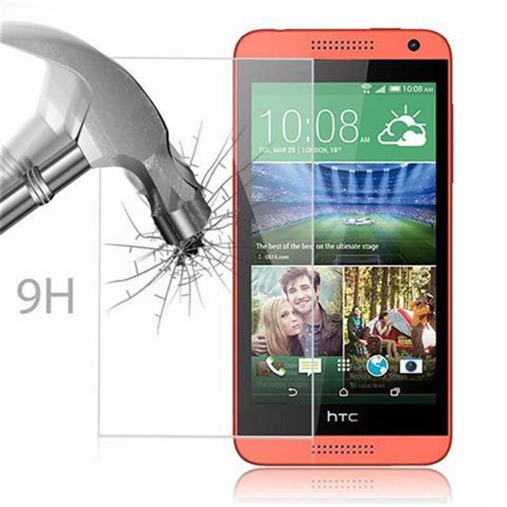 Cadorabo Panzer Folie für HTC Desire 610 Schutzfolie in Transparent Gehärtetes Tempered Display-Schutzglas