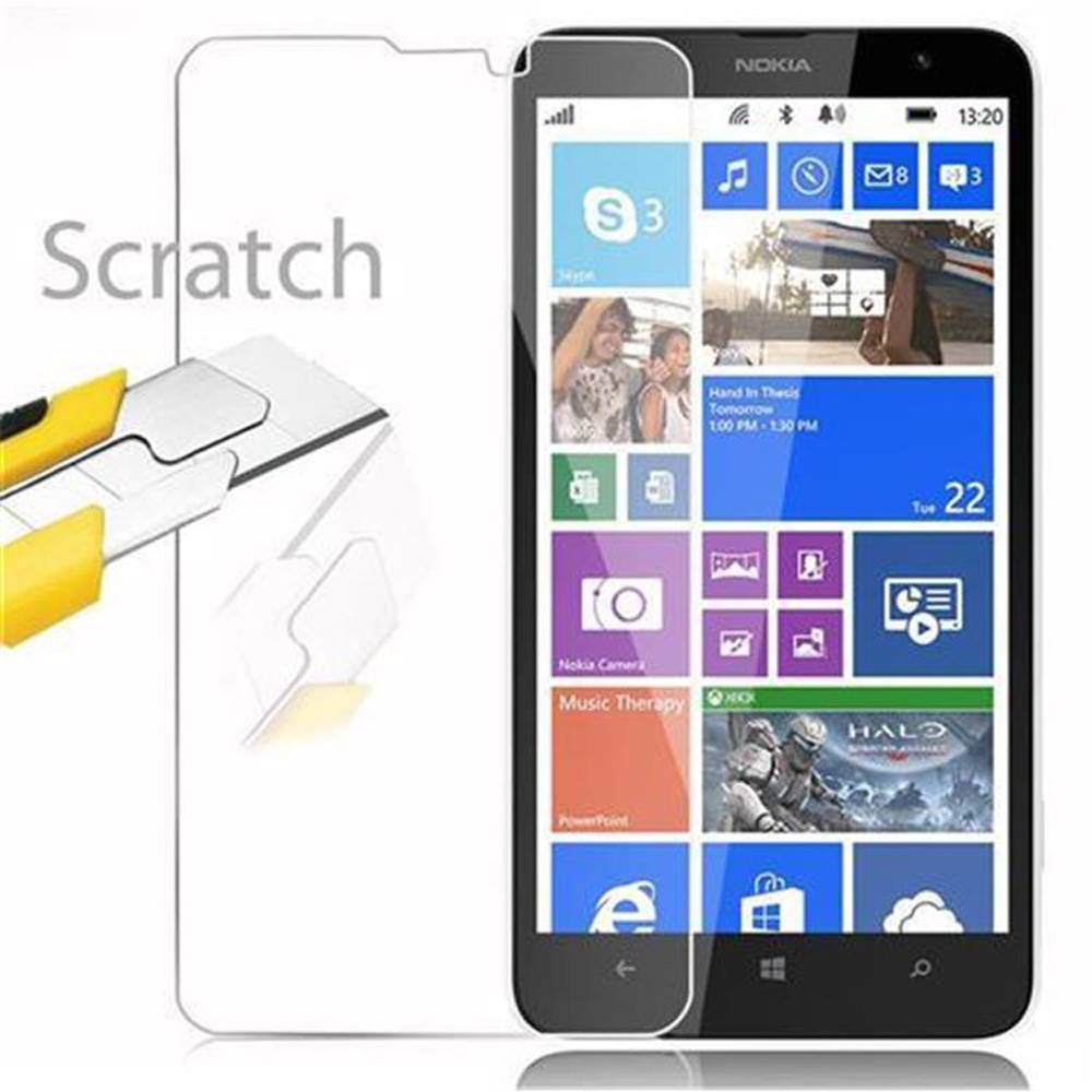 Cadorabo Panzer Folie für Nokia Lumia 1320 Schutzfolie in Transparent Gehärtetes Tempered Display-Schutzglas