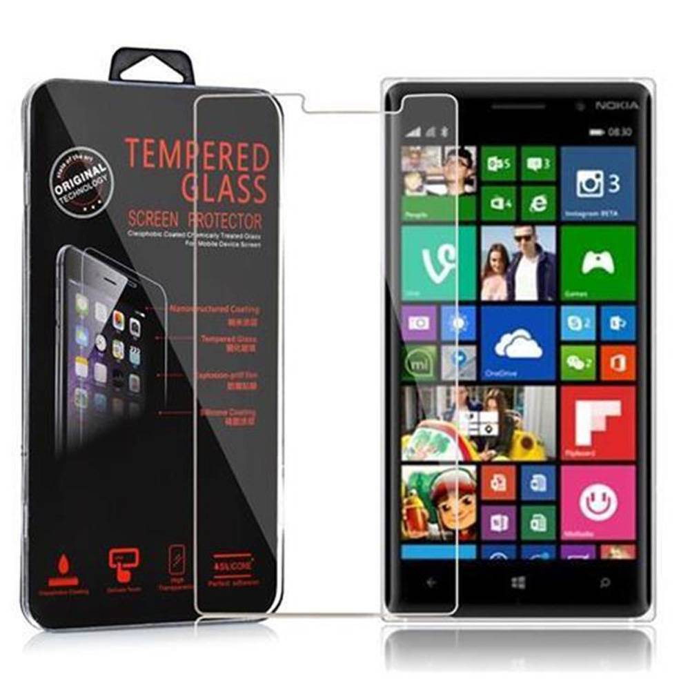 Cadorabo Panzer Folie für Nokia Lumia 830 Schutzfolie in Transparent Gehärtetes Tempered Display-Schutzglas