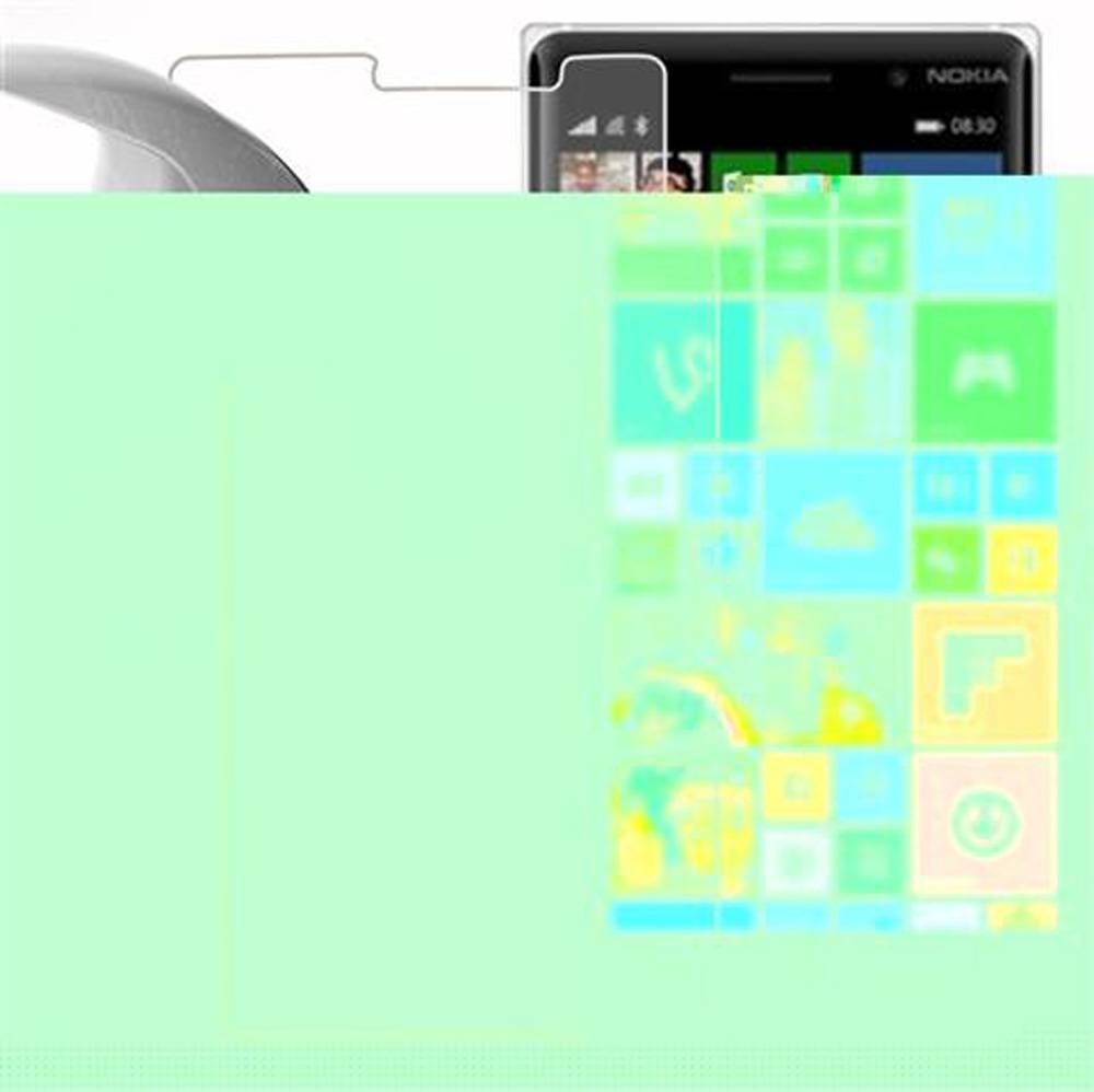 Cadorabo Panzer Folie für Nokia Lumia 830 Schutzfolie in Transparent Gehärtetes Tempered Display-Schutzglas