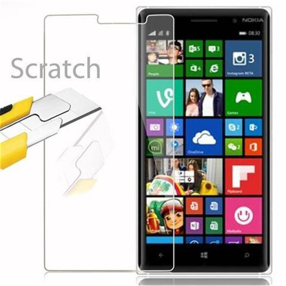 Cadorabo Panzer Folie für Nokia Lumia 830 Schutzfolie in Transparent Gehärtetes Tempered Display-Schutzglas