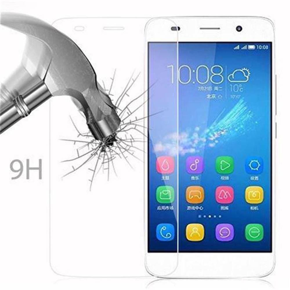 Cadorabo Panzer Folie für Honor 4A / Y6 Schutzfolie in Transparent Gehärtetes Tempered Display-Schutzglas