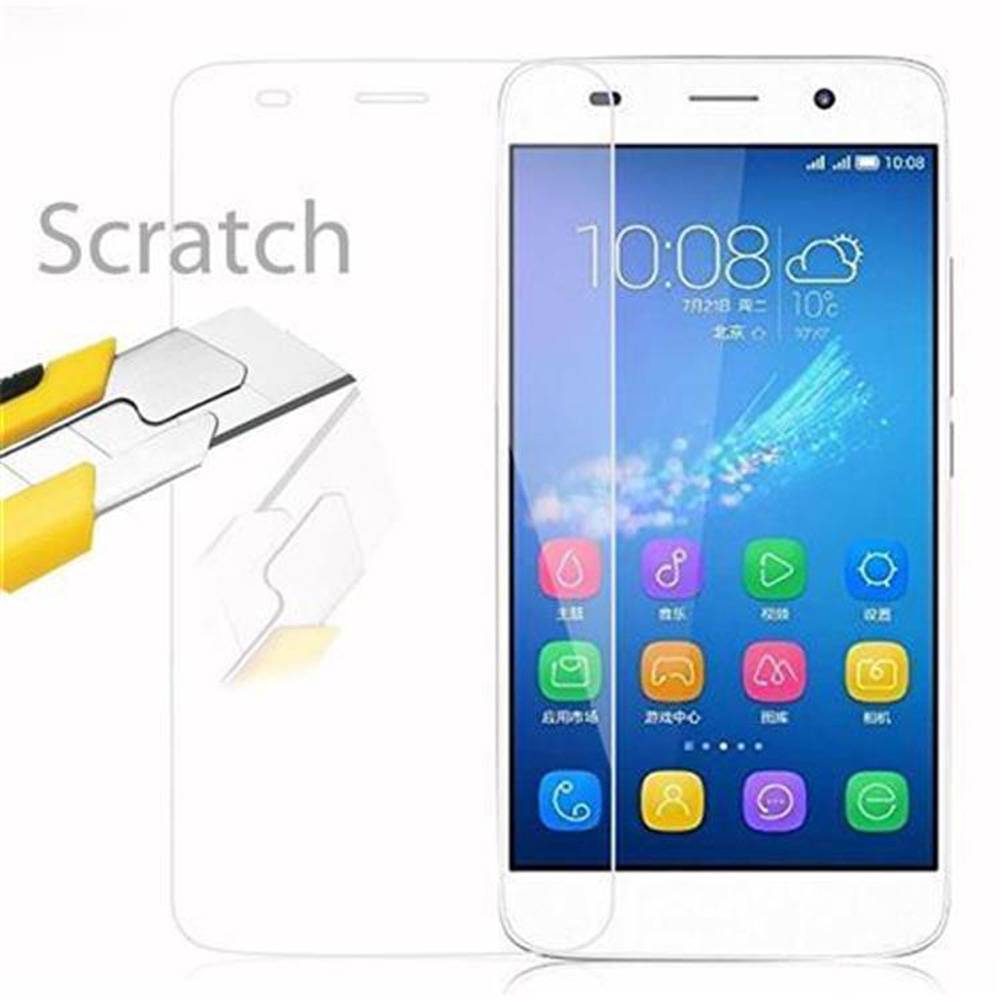 Cadorabo Panzer Folie für Honor 4A / Y6 Schutzfolie in Transparent Gehärtetes Tempered Display-Schutzglas