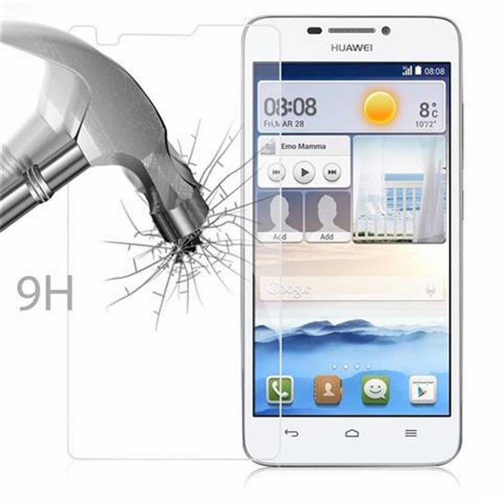 Cadorabo Panzer Folie für Huawei Ascend G630 Schutzfolie in Transparent Gehärtetes Tempered Display-Schutzglas
