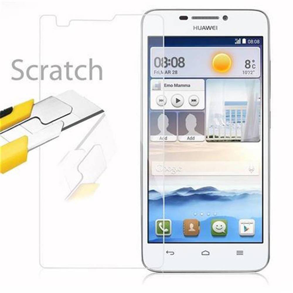 Cadorabo Panzer Folie für Huawei Ascend G630 Schutzfolie in Transparent Gehärtetes Tempered Display-Schutzglas