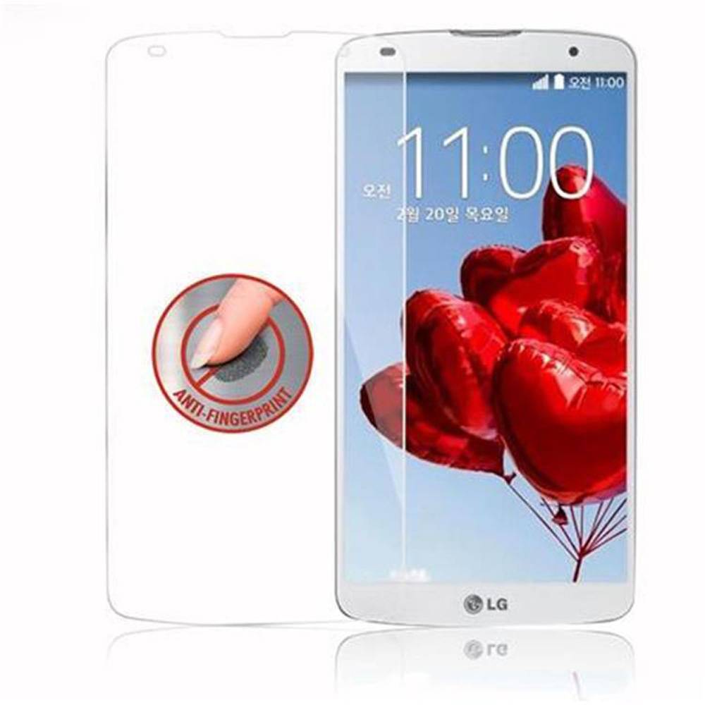 Cadorabo Panzer Folie für LG G PRO 2 Schutzfolie in Transparent Gehärtetes Tempered Display-Schutzglas
