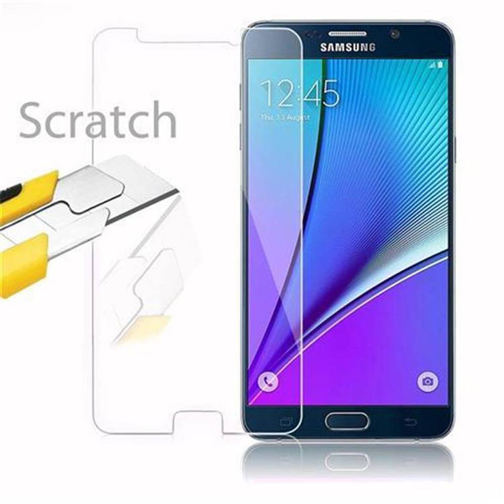 Cadorabo Panzer Folie für Samsung Galaxy NOTE 5 Schutzfolie in Transparent Gehärtetes Tempered Display-Schutzglas