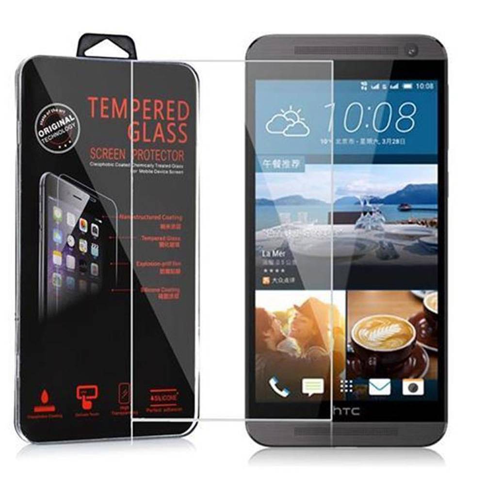 Cadorabo Panzer Folie für HTC ONE E9 Schutzfolie in Transparent Gehärtetes Tempered Display-Schutzglas