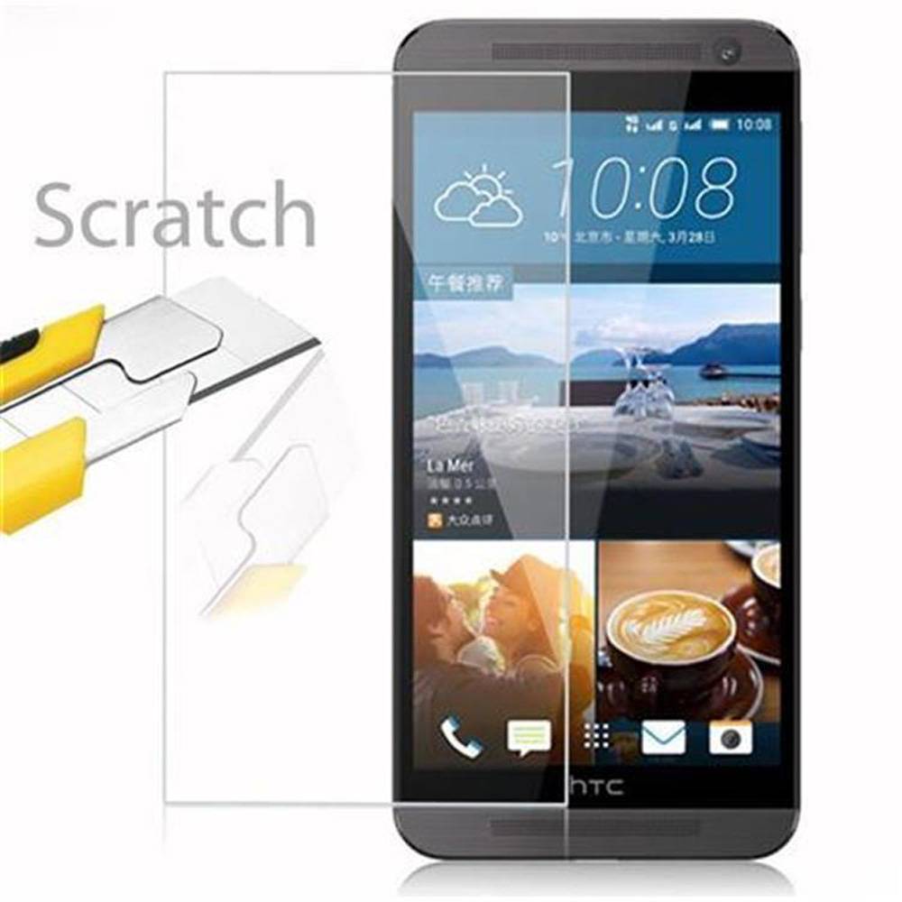 Cadorabo Panzer Folie für HTC ONE E9 Schutzfolie in Transparent Gehärtetes Tempered Display-Schutzglas