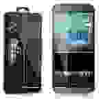 Cadorabo Panzer Folie für HTC ONE M8 (2.Gen.) Schutzfolie in Transparent Gehärtetes Tempered Display-Schutzglas