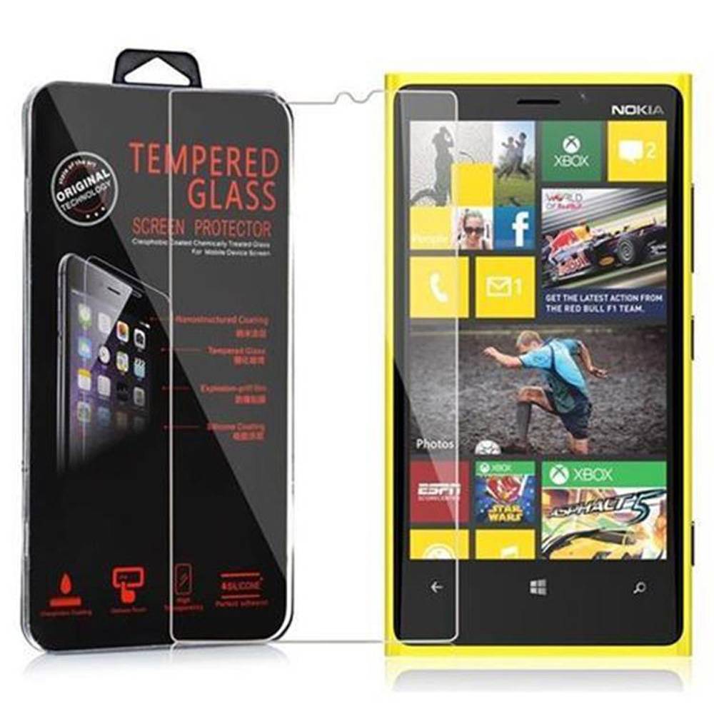 Cadorabo Panzer Folie für Nokia Lumia 920 Schutzfolie in Transparent Gehärtetes Tempered Display-Schutzglas